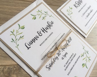60 Pencil Us in Save The Date Personalised Magnetic Brown Kraft Wedding Invitations Tags Cards /& Envelopes Qtys 10-100