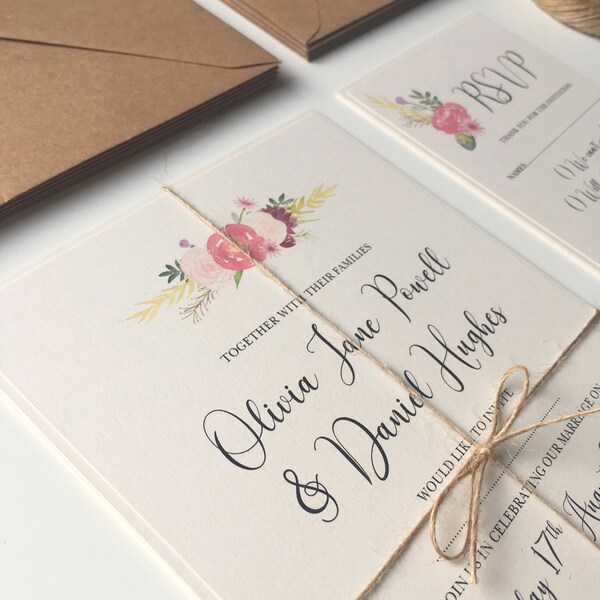 Printable Wedding Invitation - Etsy UK