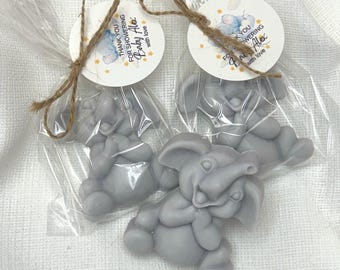 Baby Shower Elephant Soap Favors Welcome baby Cute Animals Guest Gifts Jungle Animal Gender Neutral Favor for Birthdays - US Tariff Free