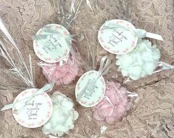 Bridal shower hydrangea soap favor, floral bridal shower soap, bachelorette party gift, hen party soap favour hydrangea - US Tariff Free