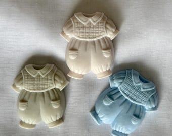 Personalized Baby Shower Soap Favors, Baby Boy Guest Favors, Baby Outfit Soap, Christening Baptism Favor, Neutral Baby Shower Keepsake