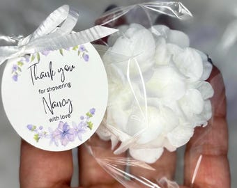 Hen party soap favor hydrangea party gift soap favors bachelorette bridal shower scented soap with tag party favor  - US Tariff Free
