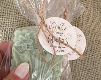 Personalized Favors Bridal Shower Soap Gifts Rustic Baby Shower Guest Soap Boho Bridal Shower Favor Garden party - US Tariff free