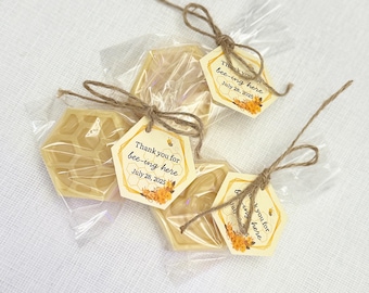 Honeycomb and Bee Soap Favor Honey Soap with Bees Baby Shower Favor Bee Theme Party Favor Guest Soap Honey Favor mom to Bee - US Tariff Free