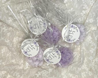 Bridal shower hydrangea soap favor, floral bridal shower soap, bachelorette party gift, hen party soap favour hydrangea - US Tariff Free