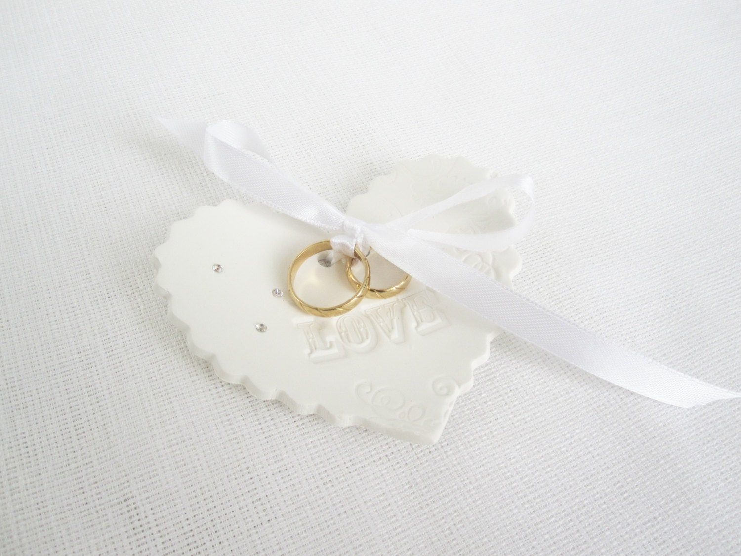 Ring Bearer Plate Rustic Ring Plate Swarovski Crystals Ring Etsy Canada
