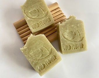 Aqua Cotton Soap handmade natural soap artisan cold process soap bar 3.5 oz luxury soap gift custom handcrafted soap
