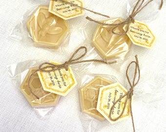 Bee and Honeycomb Favors Soap with Bees Baby Shower Favors Bee Theme Party Buzz Soap Guest Honey Bee Soap Gifts Honey Soap - US Tariff Free