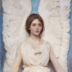 Angel Art, Angel Artwork, Abbott Handerson Thayer. Printable Art, Cherub, Cupid Art, Distressed, Cherubs, Angel, Digital Download,