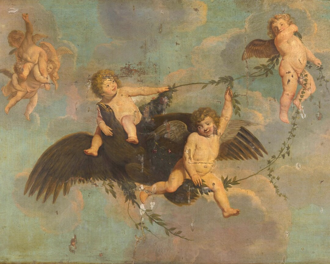 Cherub, Cupid Art, Distressed Cherubs, Angel, Babies, Baby, Flying