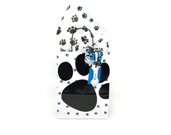 Paw Print Gift Bag for Dog Birthday Party, Puppy Birthday, Gift for Dog Lover