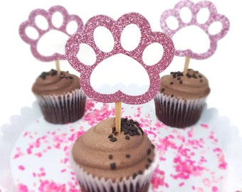 Cat poisson paw print moule silicone chocolat cupcake Topper Cupcake Toppers