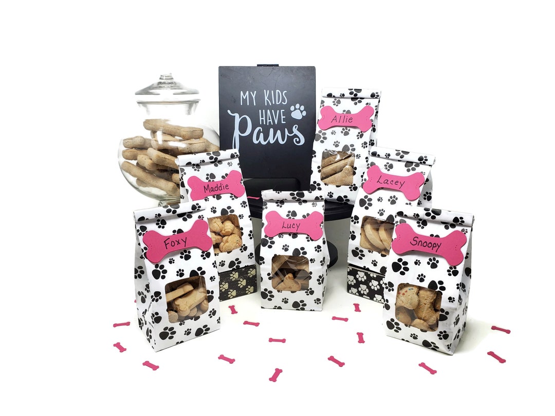 Paw Print Favor Bags for Dog Birthday Party, Puppy Birthday, Party for Dog Etsy