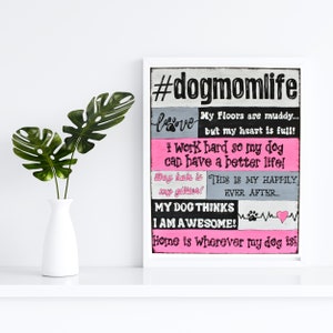 Dog Quotes, Dog Lover Gift, Dog Mom Gift, Dog Room Decor, Dog Wall Art, Funny Dog Sign