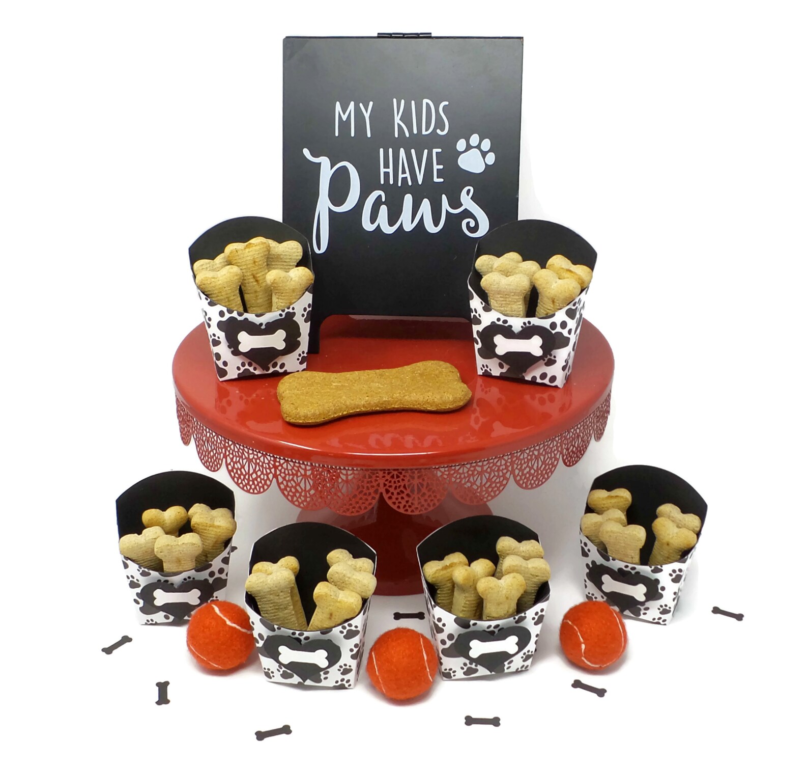 Puppy Birthday Party Dog Party Favors Paw Print Dog Etsy 日本