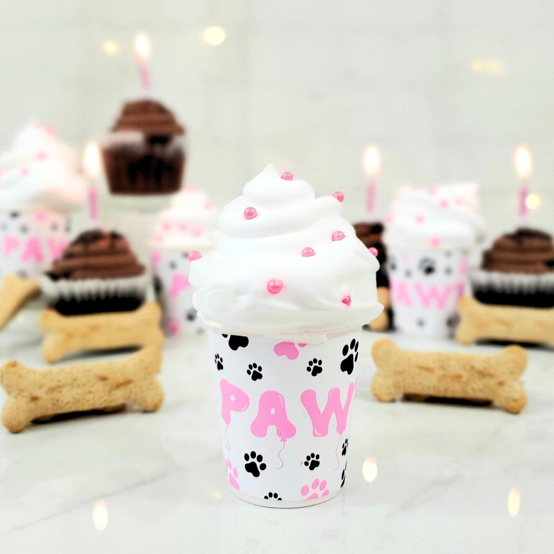 Pup Cups, Puppuccino Cups for Dog Birthday Party, Puppy Birthday, Dog