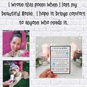 Pet Sympathy Card, Dog Sympathy Card, Pet Loss Card, Plantable Paper Card, Loss of Dog Card image 5