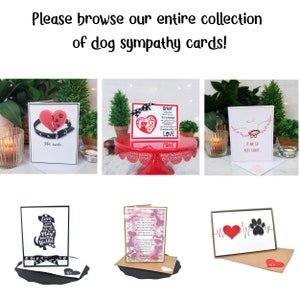 Loss of Dog Card, Dog Sympathy Card, Dog Condolence Card, Dog Memorial Card, Pet Loss Card image 7