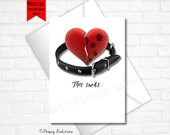 Pet Loss Card, Digital Download Card, Dog Sympathy Card