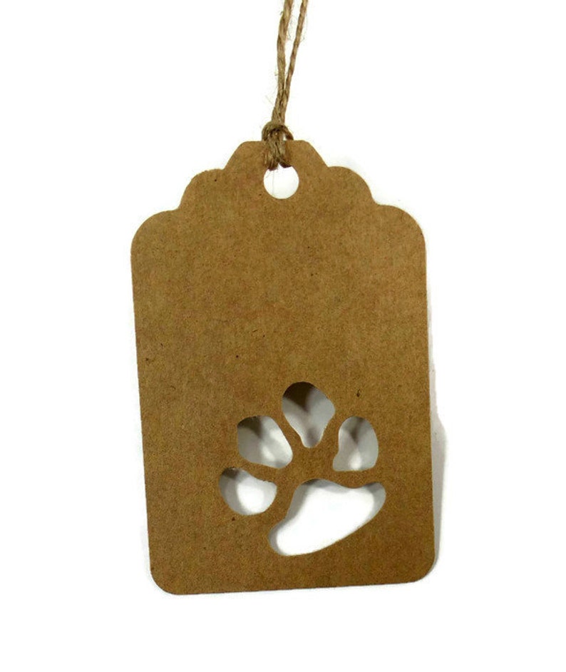 Paw Print Gift Tags Paw Print Gift Wrap Dog Gift Wrap - Etsy