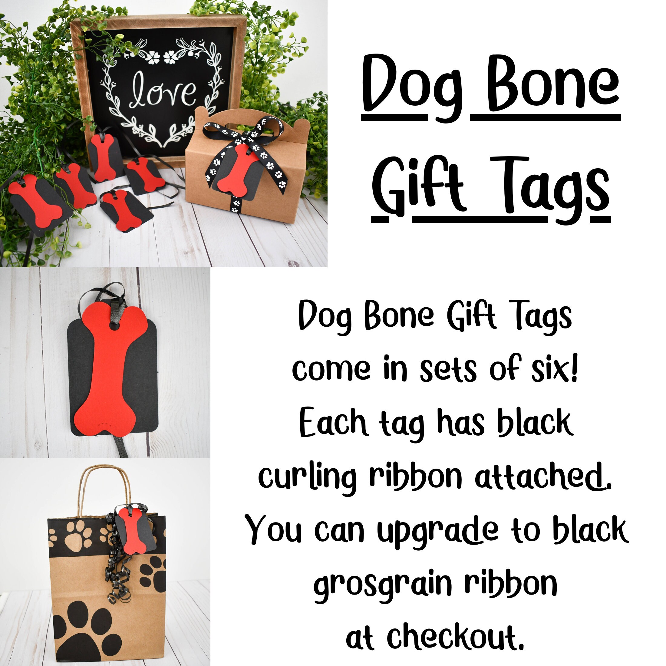 Dog Bone Gift Tags Gift for Dog Lover Journal Tags Set of  Etsy