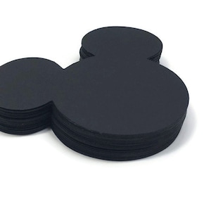 Mickey Die Cuts, Mickey Mouse Die Cut, Mouse Head Paper Punch, Cardstock, Multiple Sizes