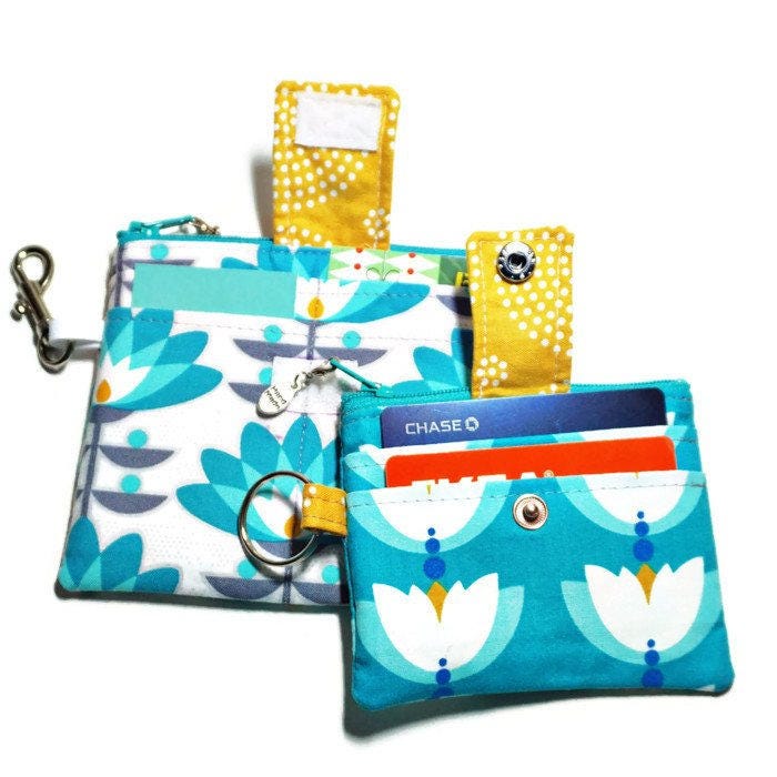 Keychain Wallet Pattern, PDF Sewing Pattern, Mini Zip and Oh Snap ...