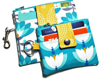 Keychain Wallet Pattern, PDF  Sewing Pattern, Mini Zip and Oh Snap! Wallets, Girl's and Women's Accessories