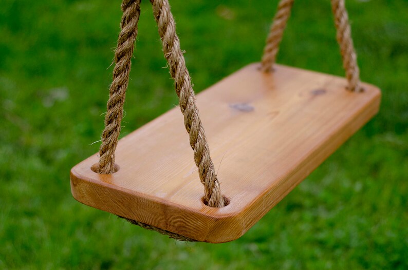 Wooden Swing Tree Swing Old Fashioned Tree Swing Wood Swing Kids Swing Wooden Kids Swing Rope Swing