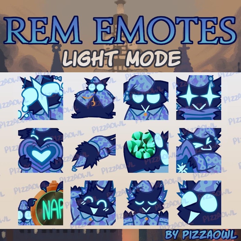 Rem [deadlock] Twitch Emotes - Set of 12 - Etsy