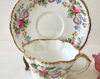 Vintage Teacup and Saucer By Salisbury England