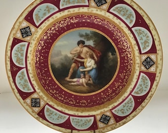 Vintage Royal Vienna Hand Painted Decor Plate
