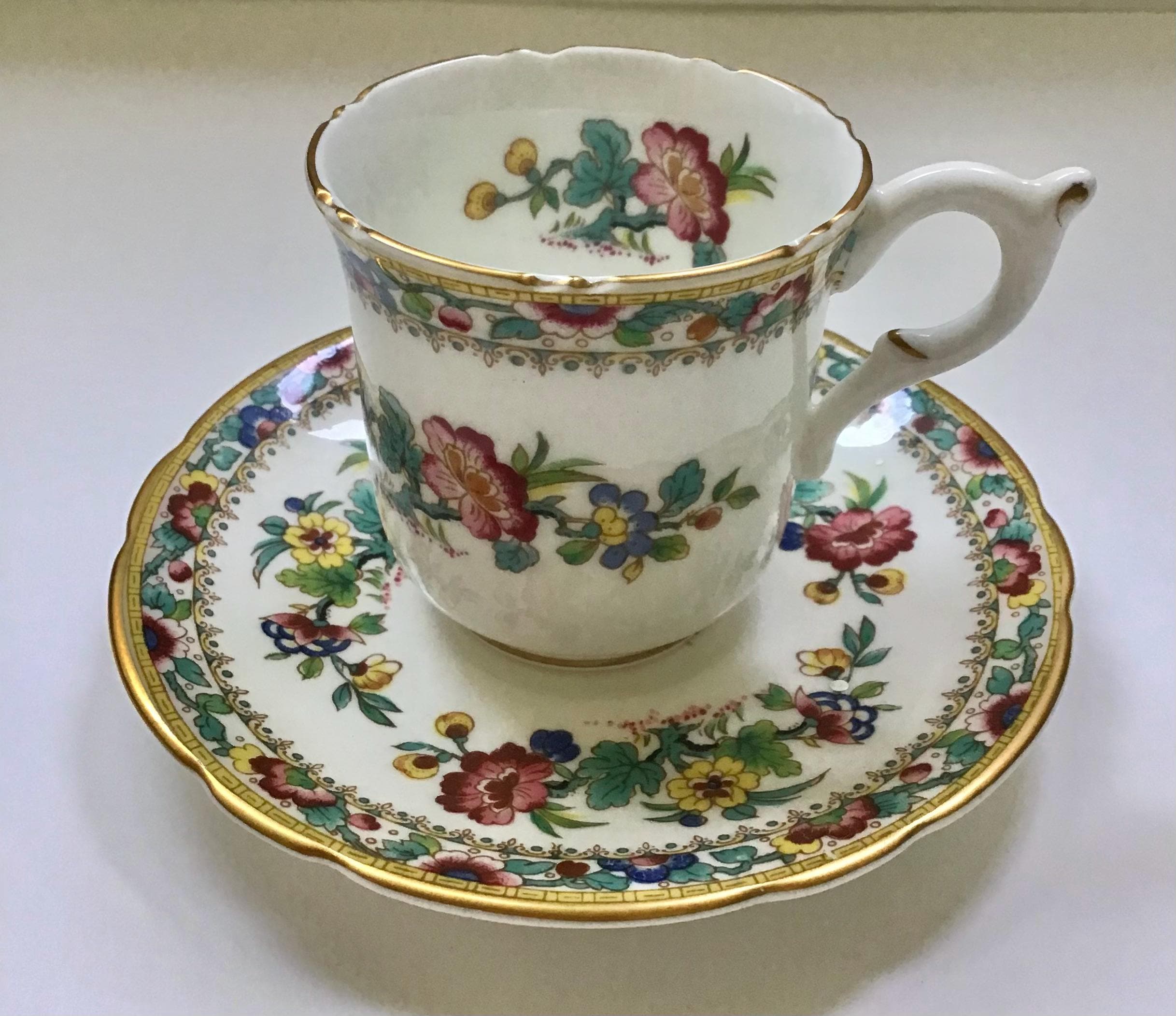 陶器　コールポート　COALPORT ミングローズ　MingRose 大皿　6枚 コールポート ミングローズ ミニチュア ポット 花柄 バラ COAL PORT