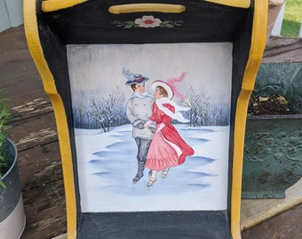 Beautiful hand painted sled