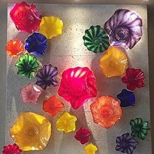 Luxury Blown Glass Wall Art | Handcrafted Glass Platters | Contemporary Wall Décor