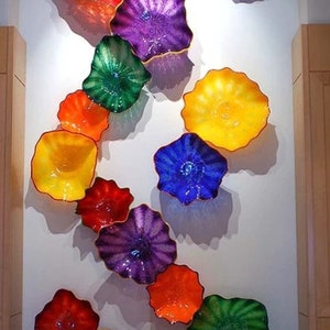 Unique Blown Glass Wall Art: - ” ~ Handcrafted Elegance for Your Space… Blown Glass Wall Décor