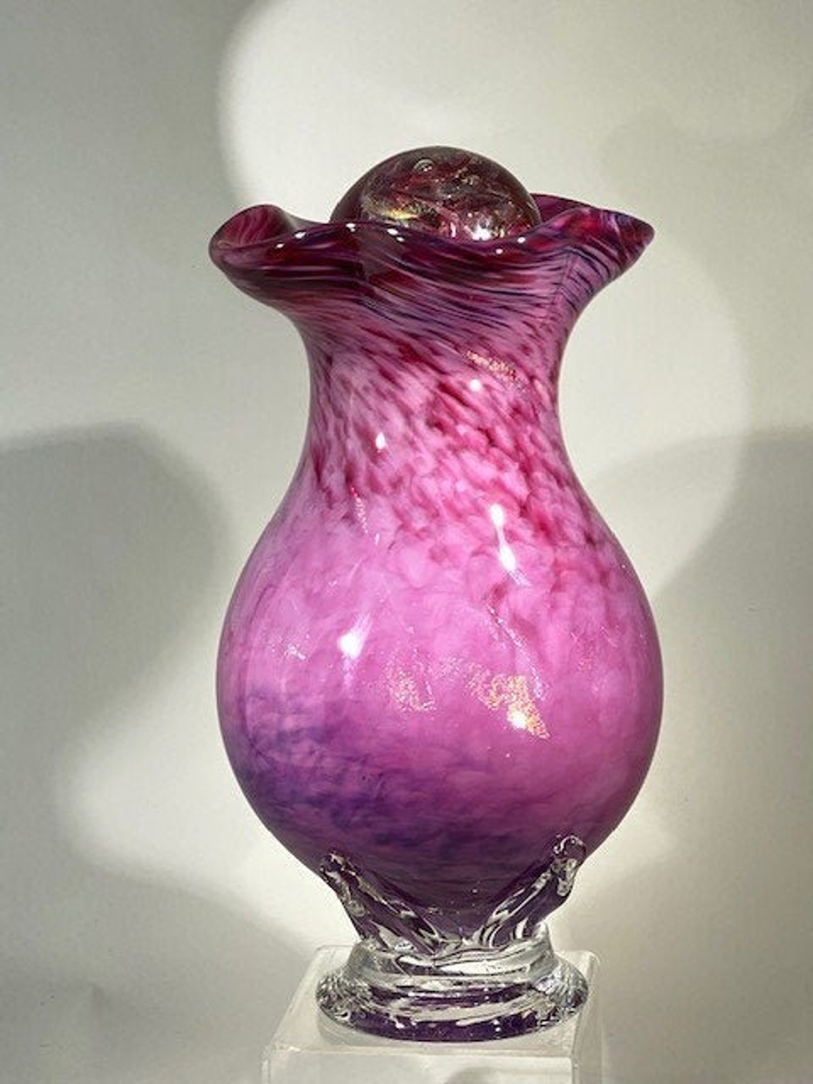 Urns for Ashes Glass Urn Blown Glass Urn Hand Blown Urn Glass Blown Urn