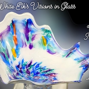 Blown Glass Wall Art – “Into the Light” | Price is for One 14&quot; Piece | Handcrafted Elegance – Larger Sizes Available