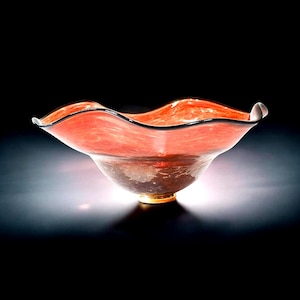Exquisite Custom Blown Glass Sinks ~ &quot;Coral&quot;,  Hand Blown Art Glass Sinks for your bathroom.