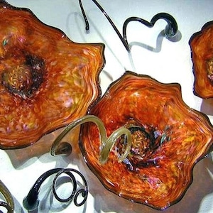 Unique Blown Glass Wall Art:  ~ Handcrafted Elegance for Your Space… Blown Glass Wall Décor