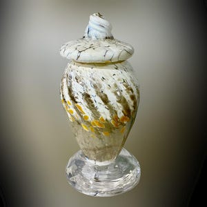 Glass Urns ~ Urns  for humans and pets, Hand -Blown glass urns, cremation urn, pet urn, Custom urns, artisan cremation urns, Cremation art