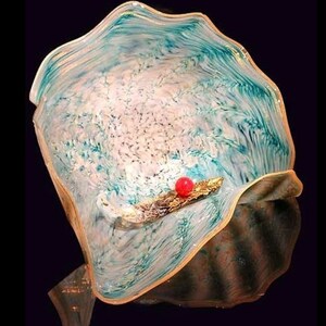 Unique Blown Glass Wall Art: - Price shown is for one single piece at 14” ~ Handcrafted Elegance for Your Space… Blown Glass Wall Décor