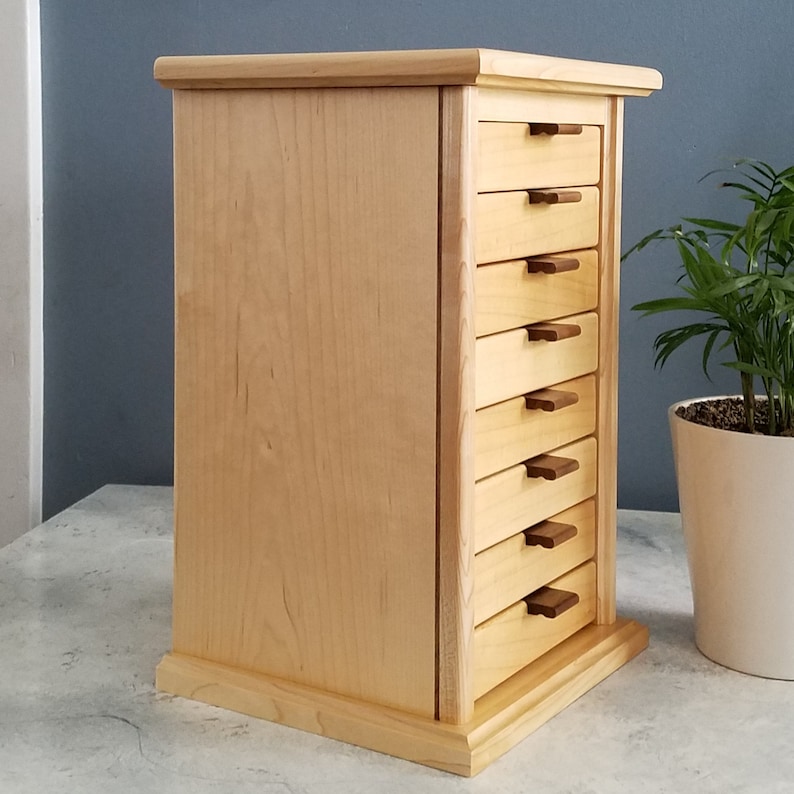 151 Maple and Walnut Box Gift for Wife Jewelry Box Gifts for Her Mother/'s Day Her Birthday Housewares Wedding Gifts Woodworking