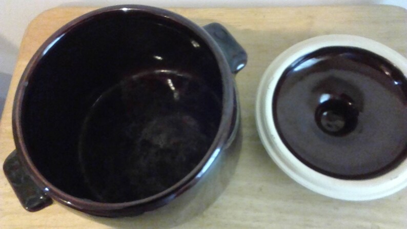 West bend ceramic bean pot