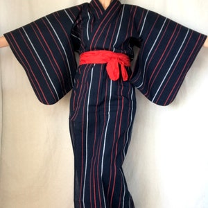 Striped kimono dress on sale