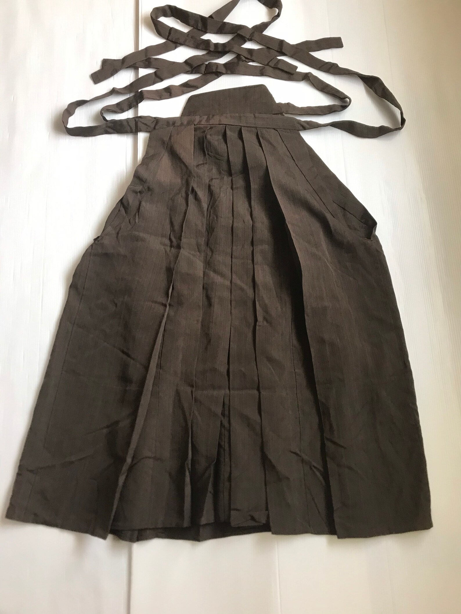 Hakama Kimono Skirt Womens Japanese Vintage Clothing Brown Etsy
