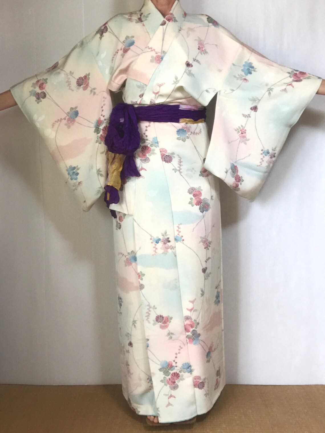 Kimono Robe Womans Japanese Pastel Bridesmaid Dress Ultra Etsy