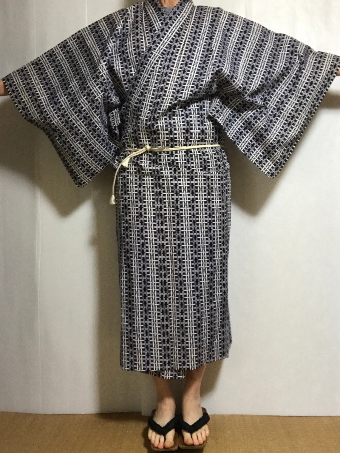 yukata men's robe
