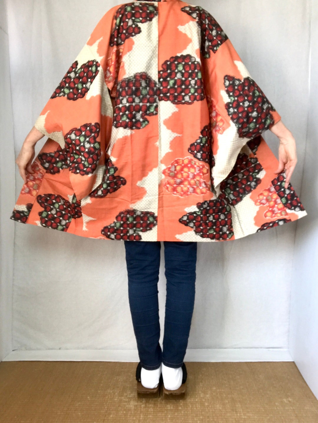 Haori Kimono Jacket | Japanese Kimono Jacket | Long Haori | Vintage ...