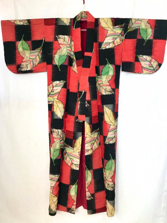 Kimono Jacket Long | Woman's Japanese Robe | Ikat… - image 6